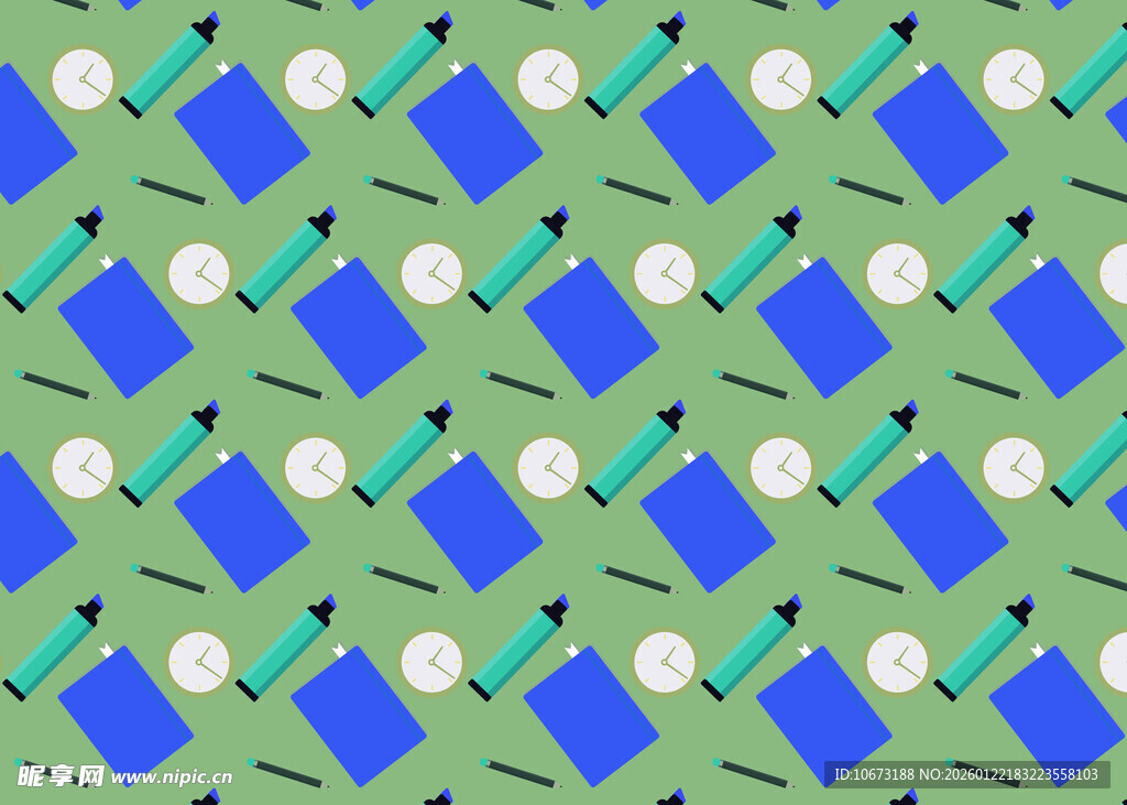 多彩工具图案无缝背景