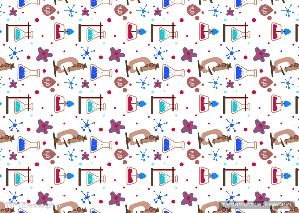 卡通图案无缝背景纹理