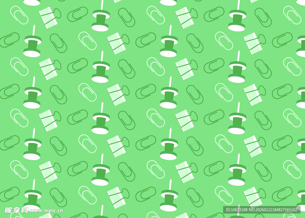 绿色灯泡图案无缝背景