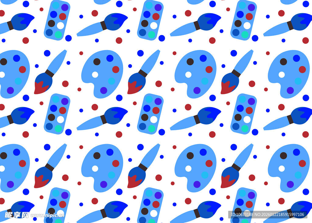 多彩火箭图案背景