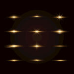 金色光芒闪耀特效背景