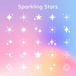 梦幻闪烁星星图案集合