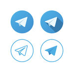 纸飞机图标集合