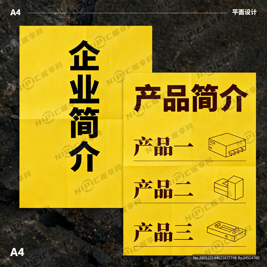 A4纸竖版2张 1张企业简介