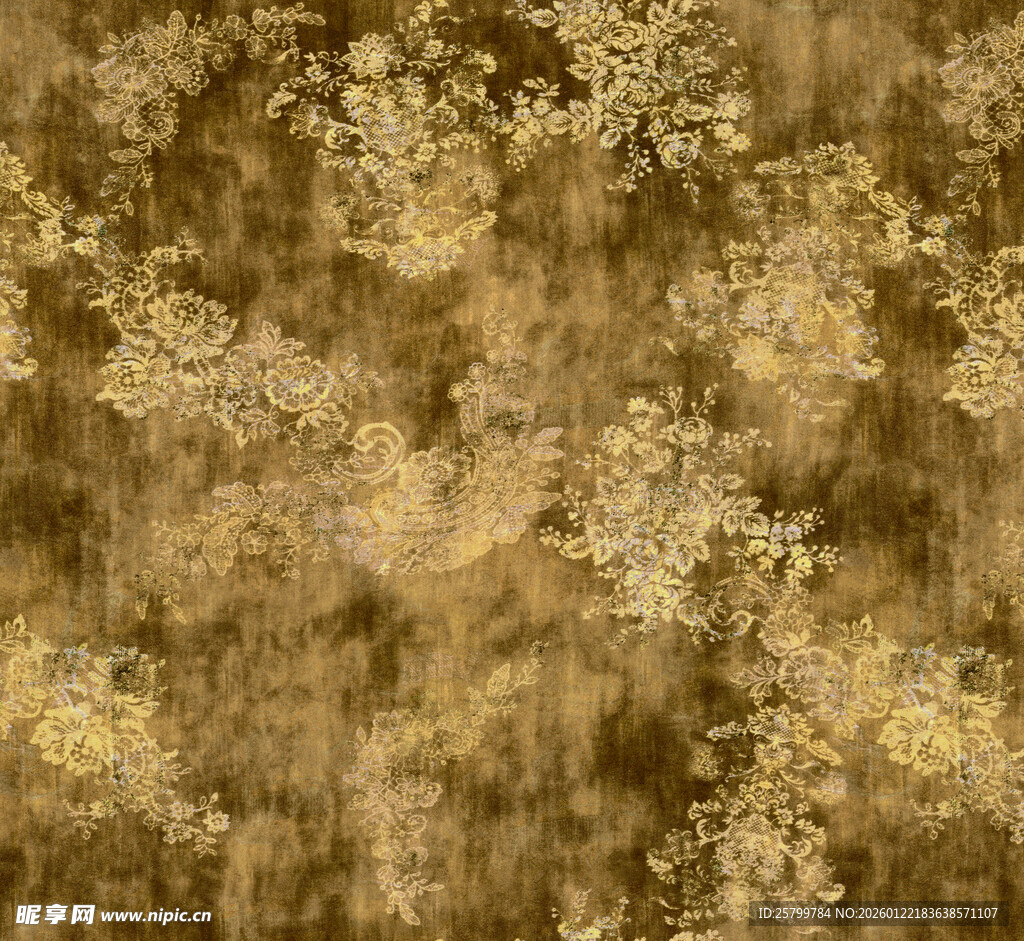 金色斑驳纹理背景图案