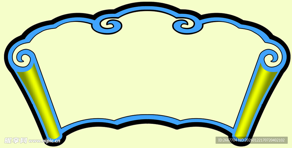 中式扇形图案设计元素