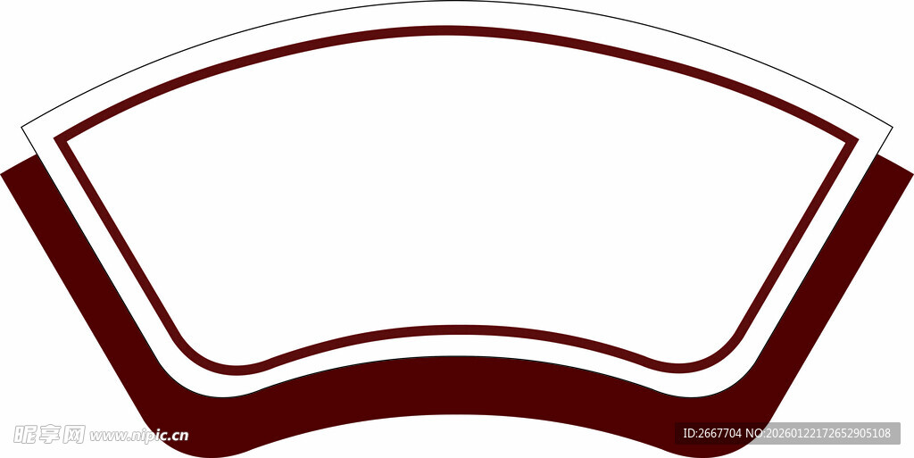 扇形 花格 画框