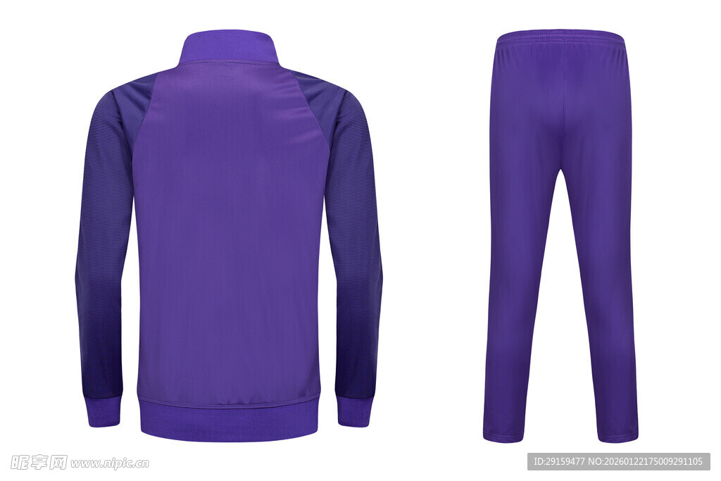 紫色运动套装两件套