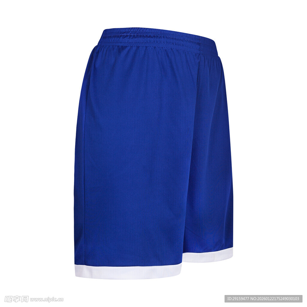 蓝色运动短裤