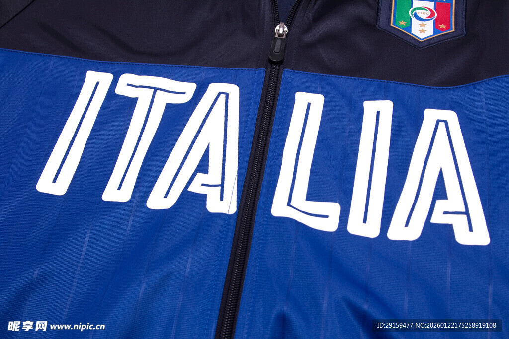 意大利队运动服特写