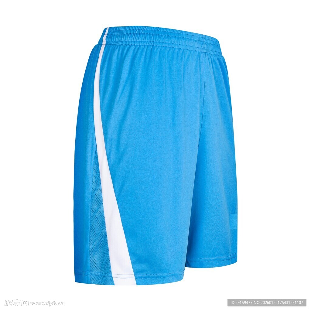 蓝色运动短裤