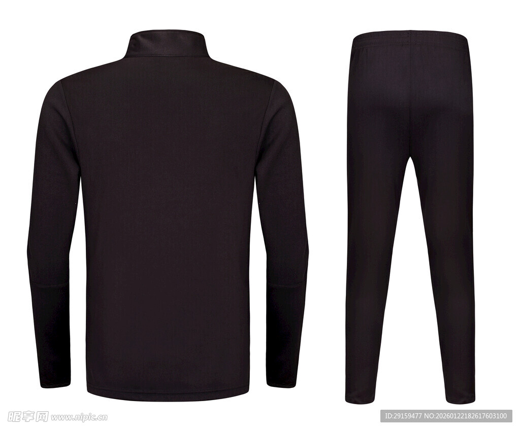 黑色保暖内衣套装展示