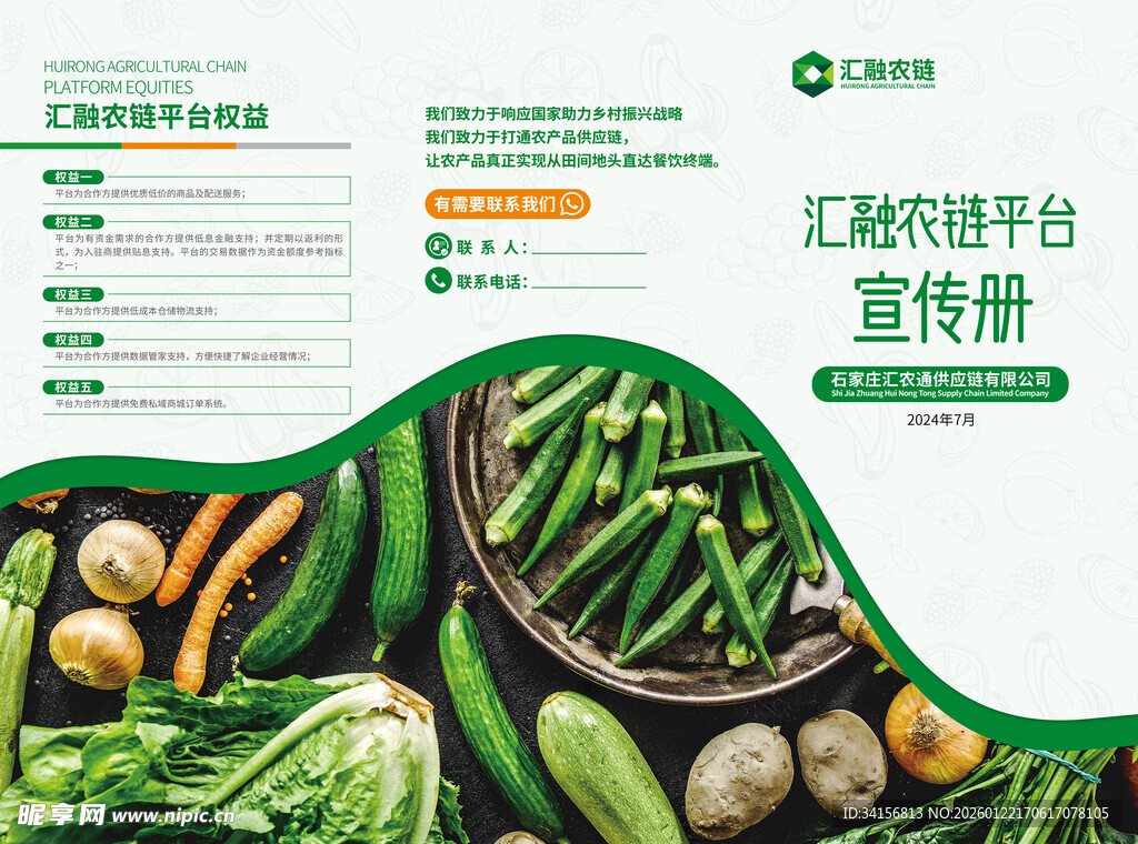 互联网蔬菜平台宣传册