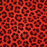 红色豹纹皮革纹理图案