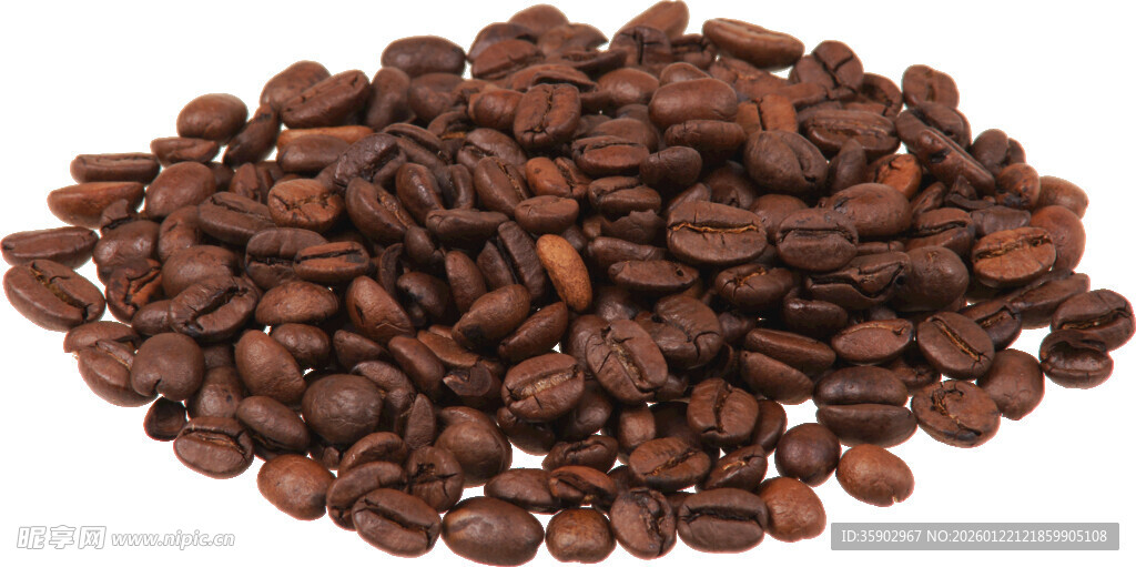一堆烘焙咖啡豆