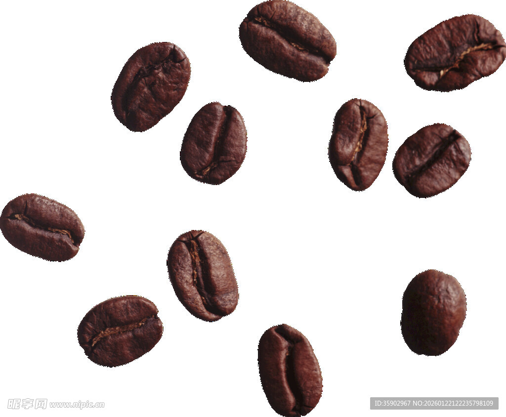 散落的烘焙咖啡豆