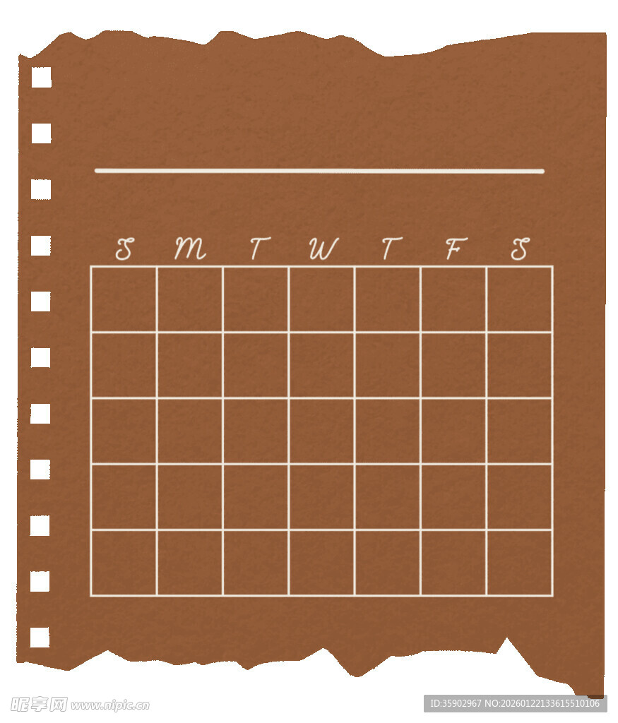 复古风方格牛皮纸笔记本页