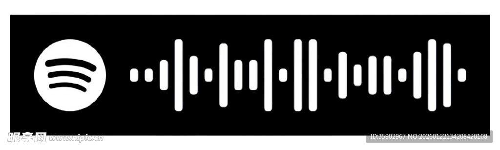 Spotify音频波形图标