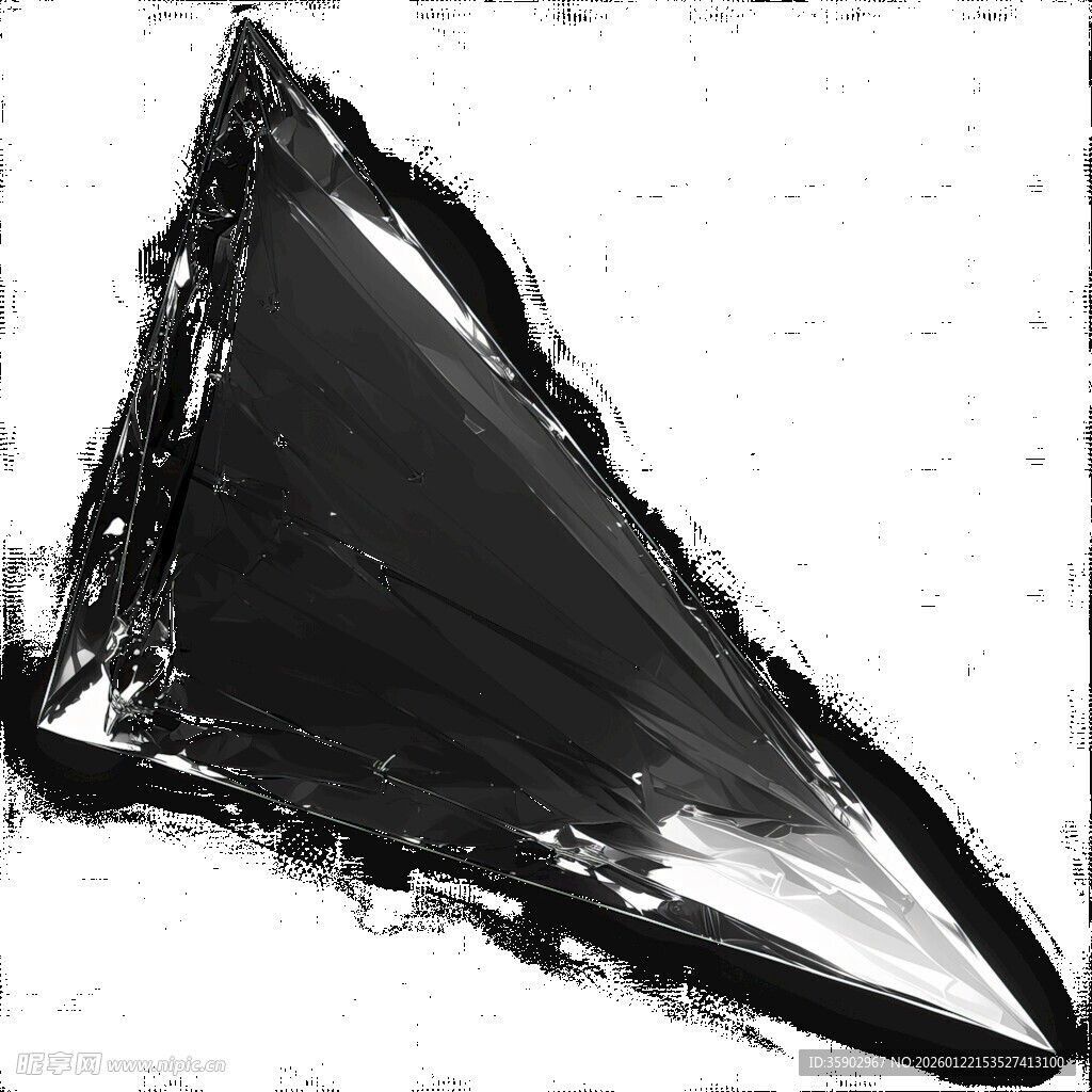 黑色三角抽象艺术图形