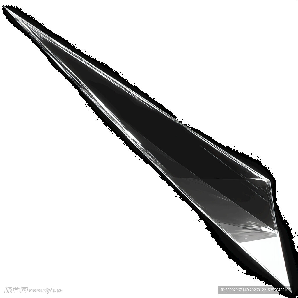 破碎玻璃锋利碎片素材