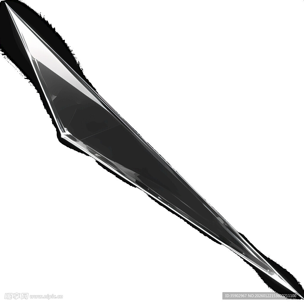 破碎玻璃锋利碎片素材