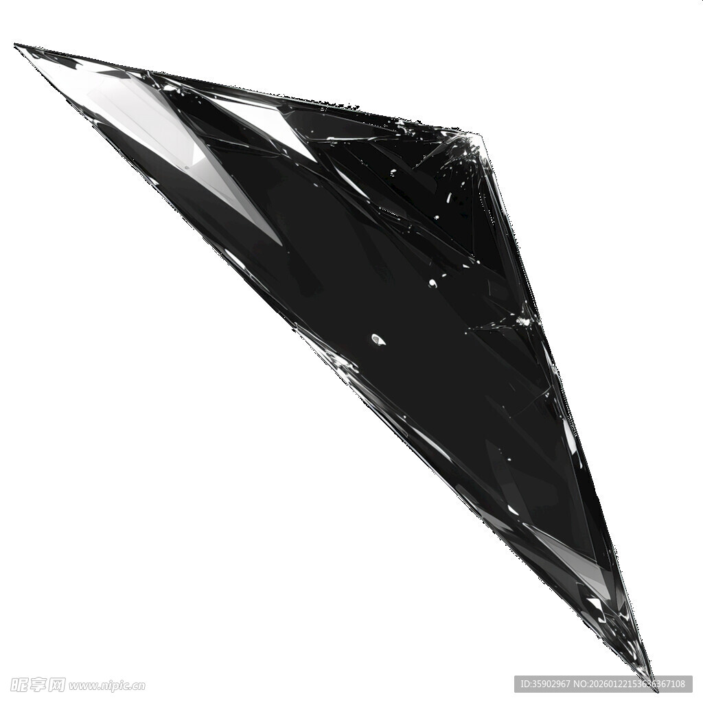 黑色三角几何抽象图形