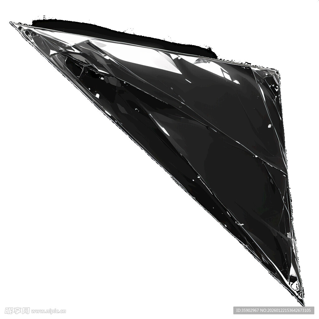 破碎玻璃锋利碎片素材