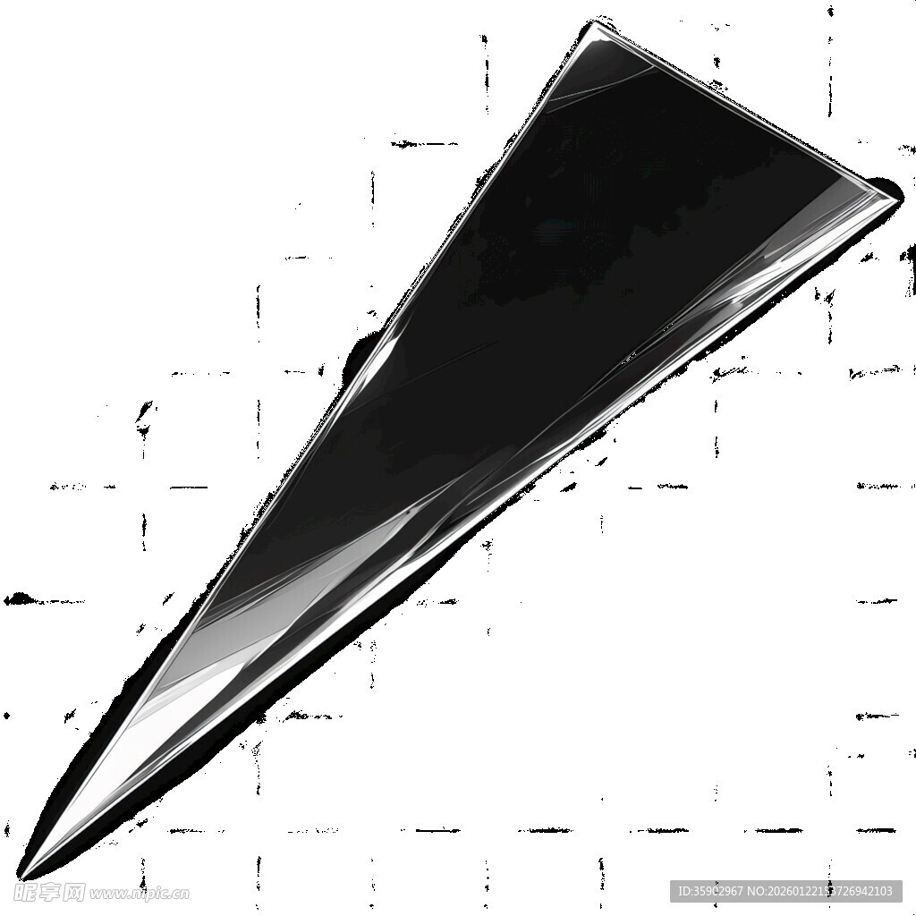 黑色锥形物体特写