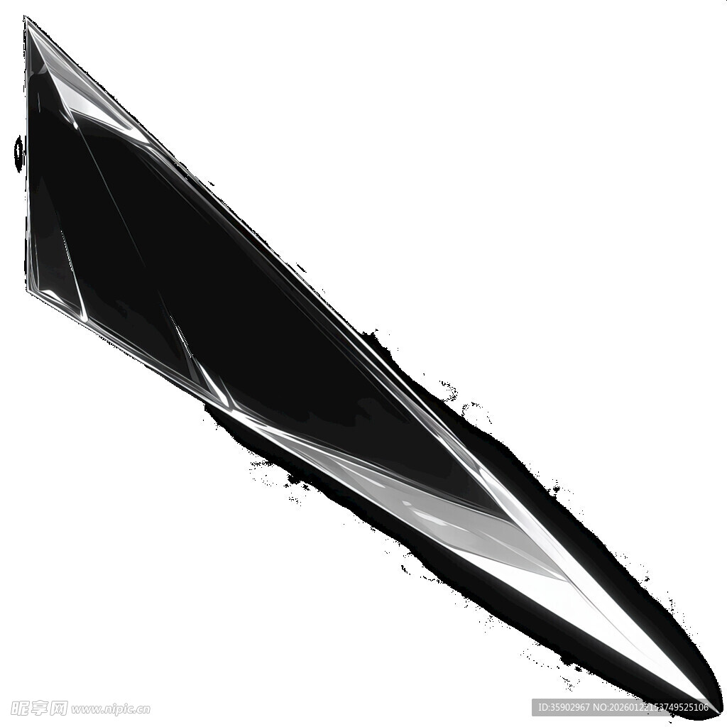 破碎玻璃锋利碎片素材