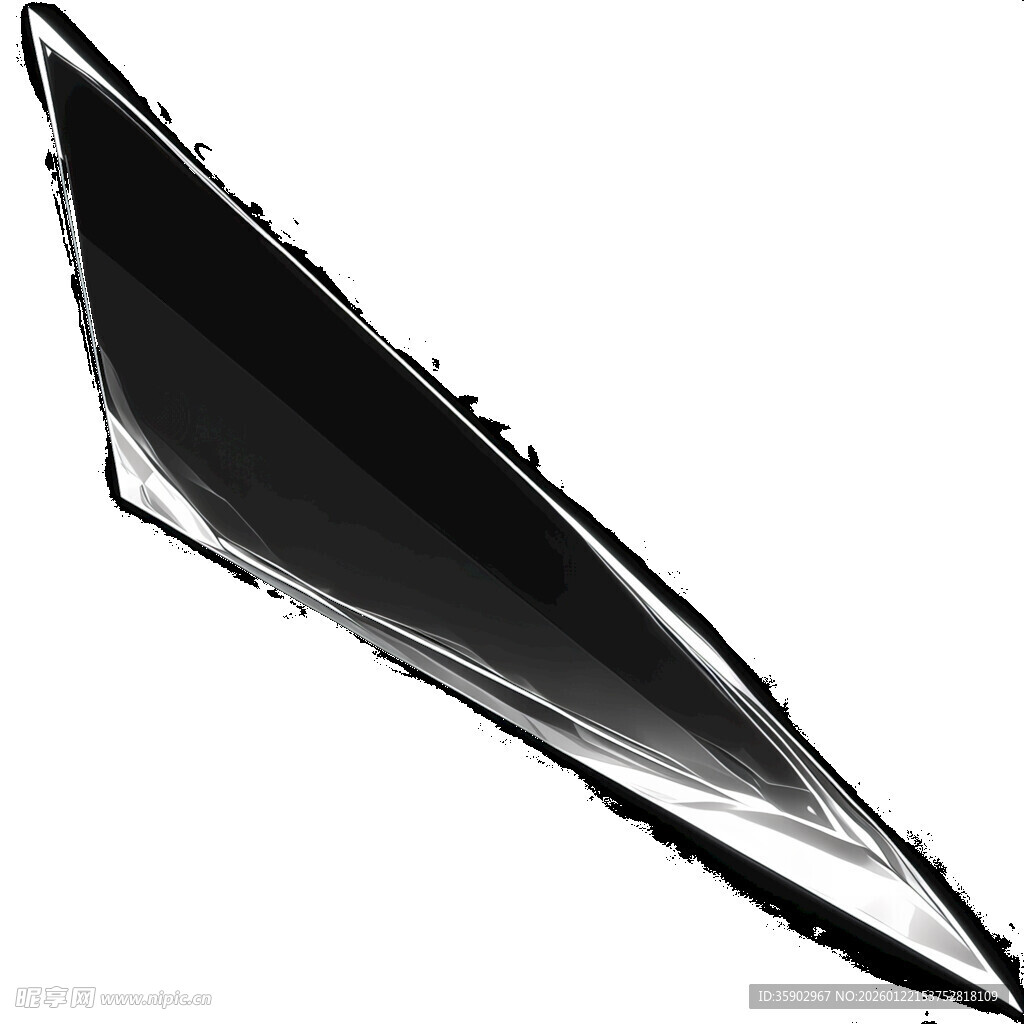 破碎玻璃锋利碎片素材