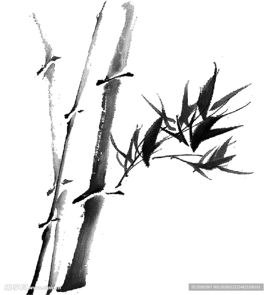 水墨竹韵