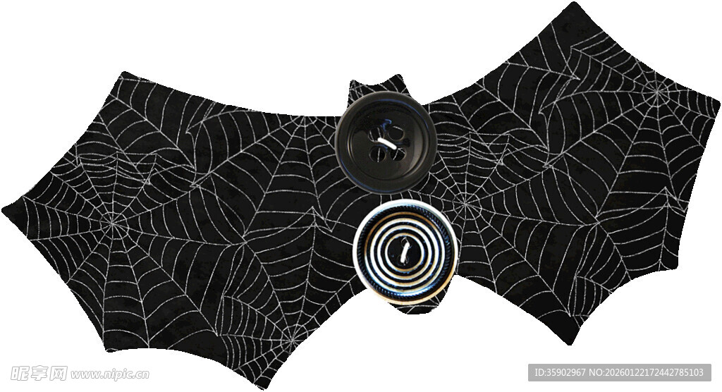 黑色蛛网蝙蝠形时尚吊坠