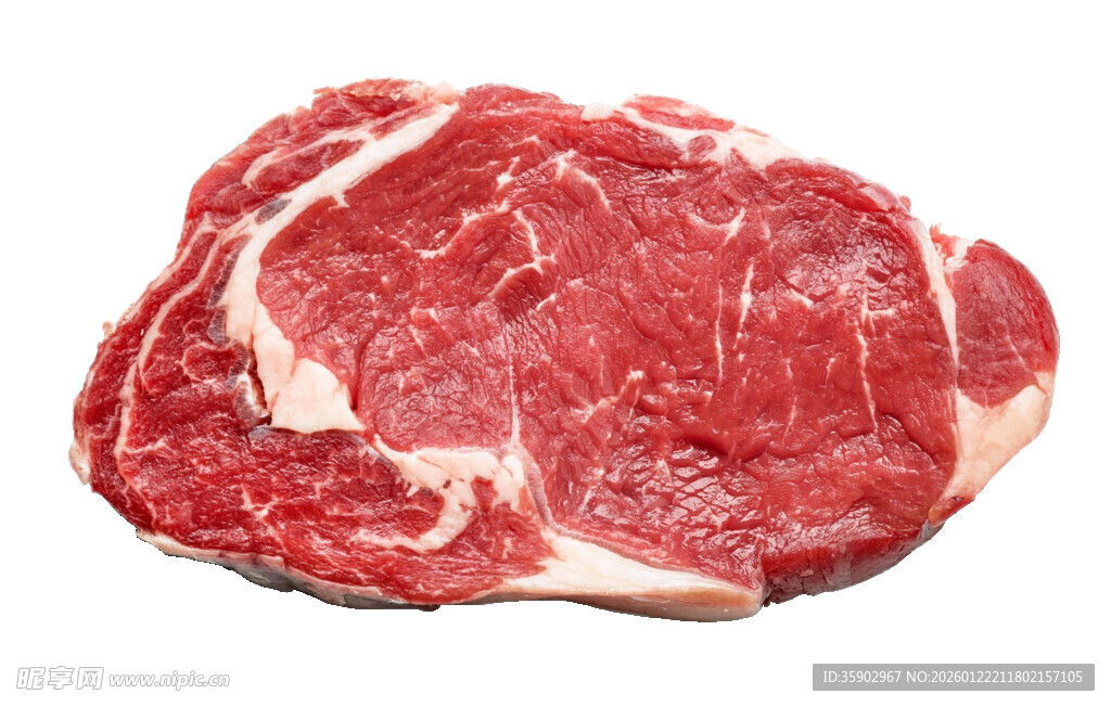 新鲜多汁的生牛排