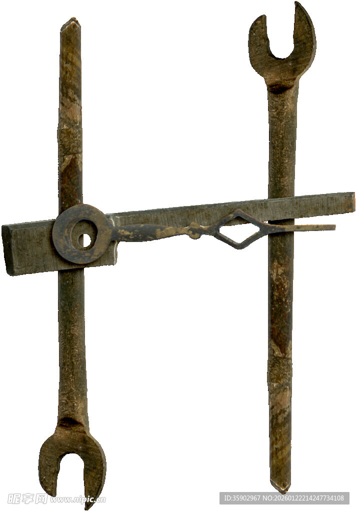 复古扳手组合工具