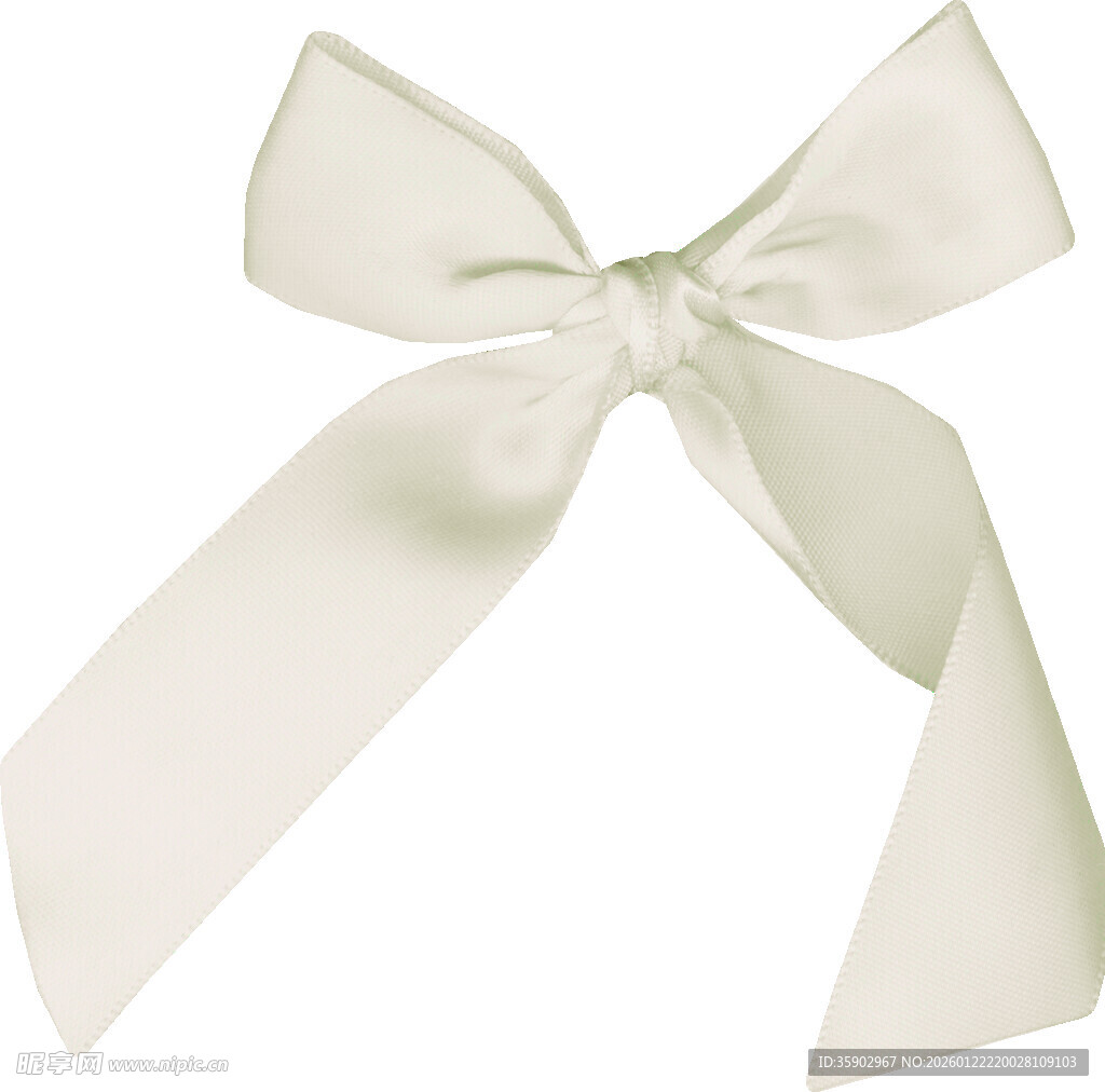 白色精美蝴蝶结装饰