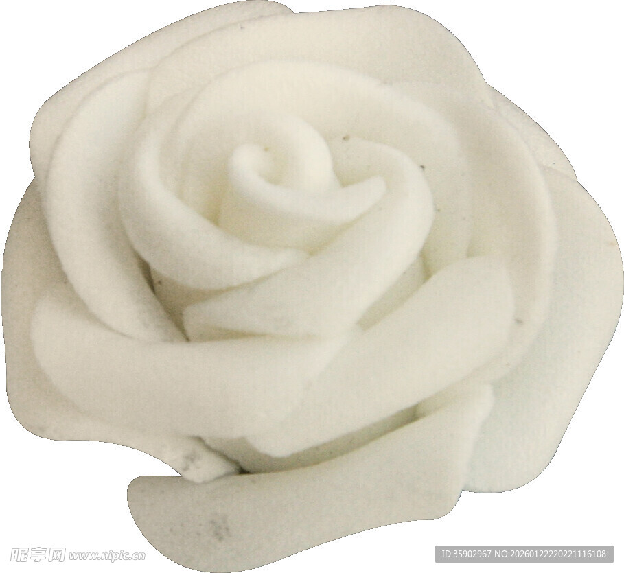 白色手工陶瓷玫瑰花