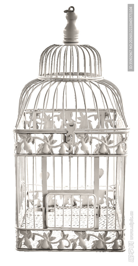 复古铁艺鸟笼摆件