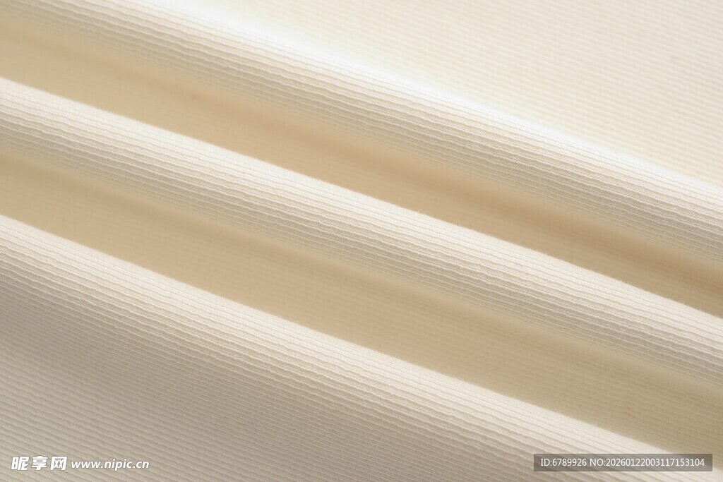 米白色柔软布料卷