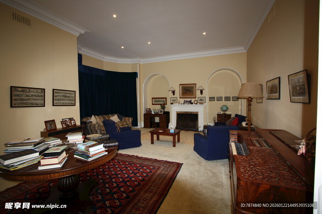 温馨复古风格的家居客厅