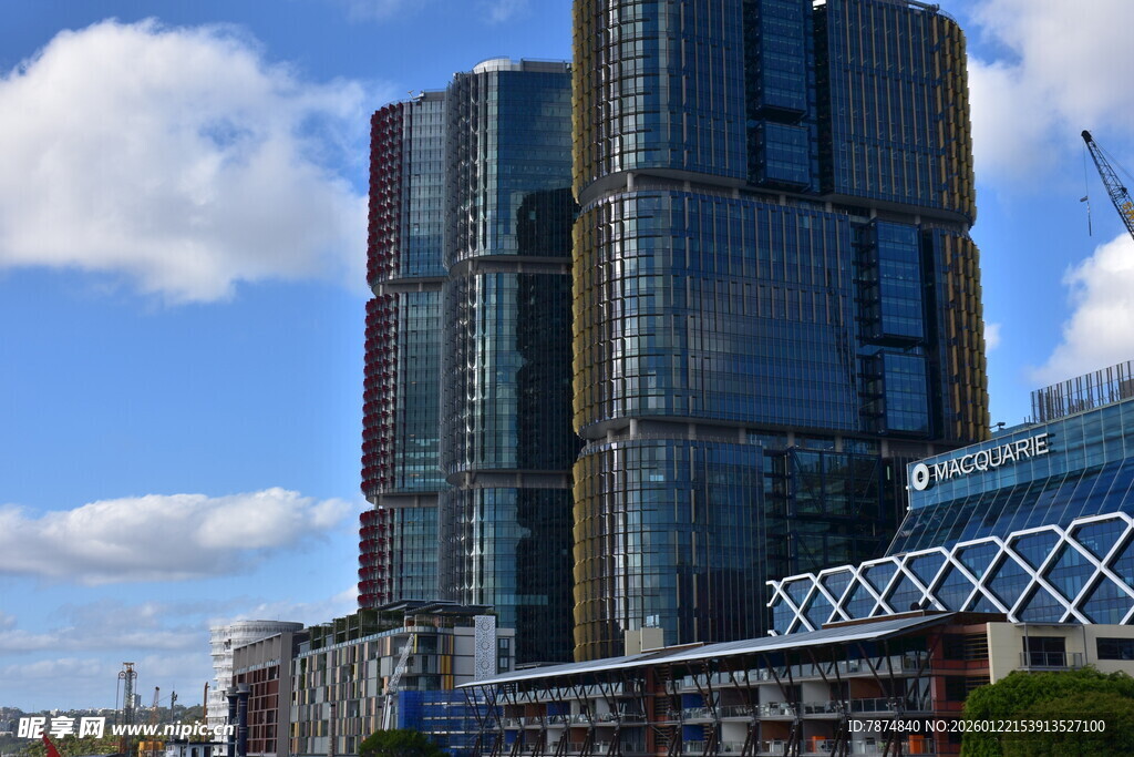 现代都市摩天大楼景观