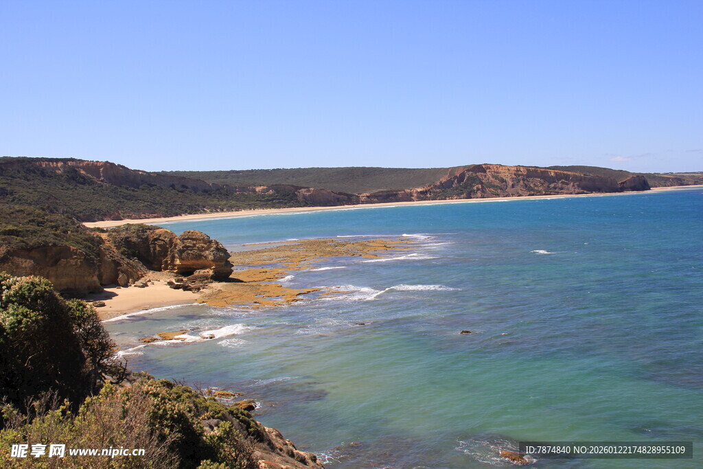 美丽海滨风光景色如画