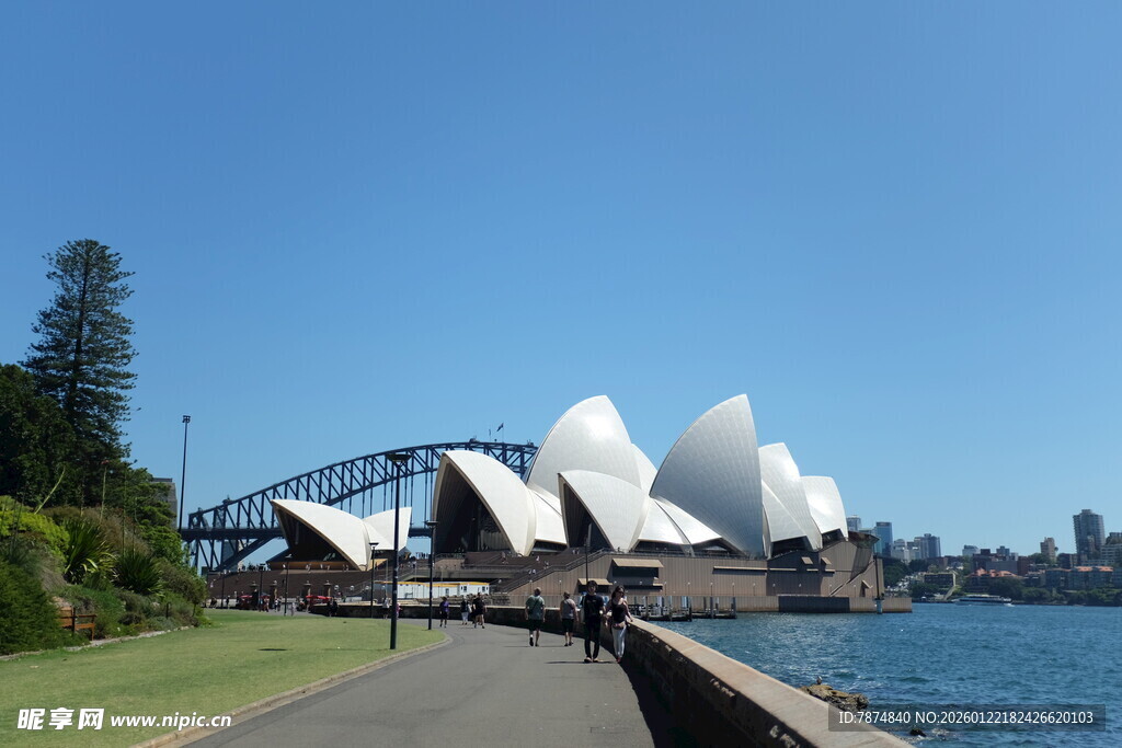 悉尼歌剧院与海港大桥景观