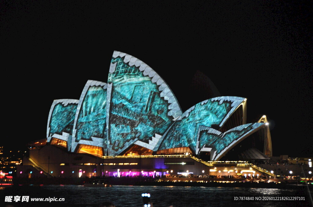 悉尼歌剧院璀璨夜景