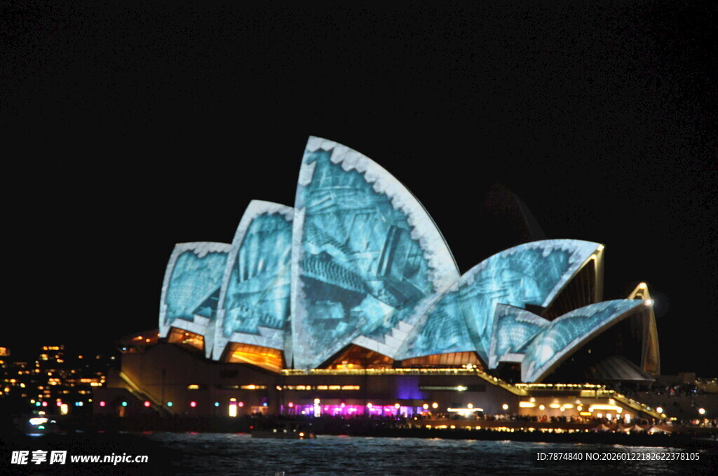 悉尼歌剧院璀璨夜景