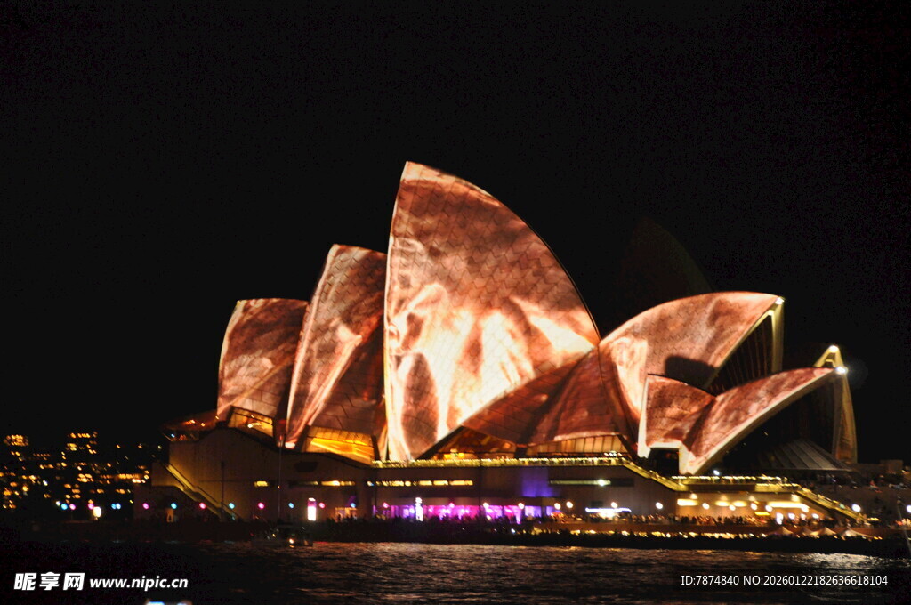 悉尼歌剧院璀璨夜景
