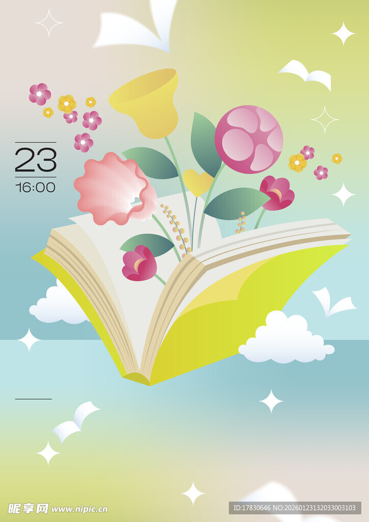 翻开书本开启梦幻花卉之旅