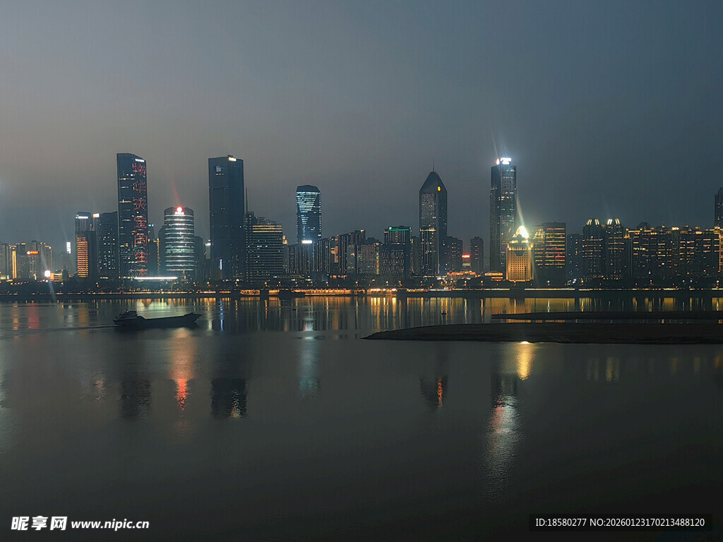 江西赣江城市夜景