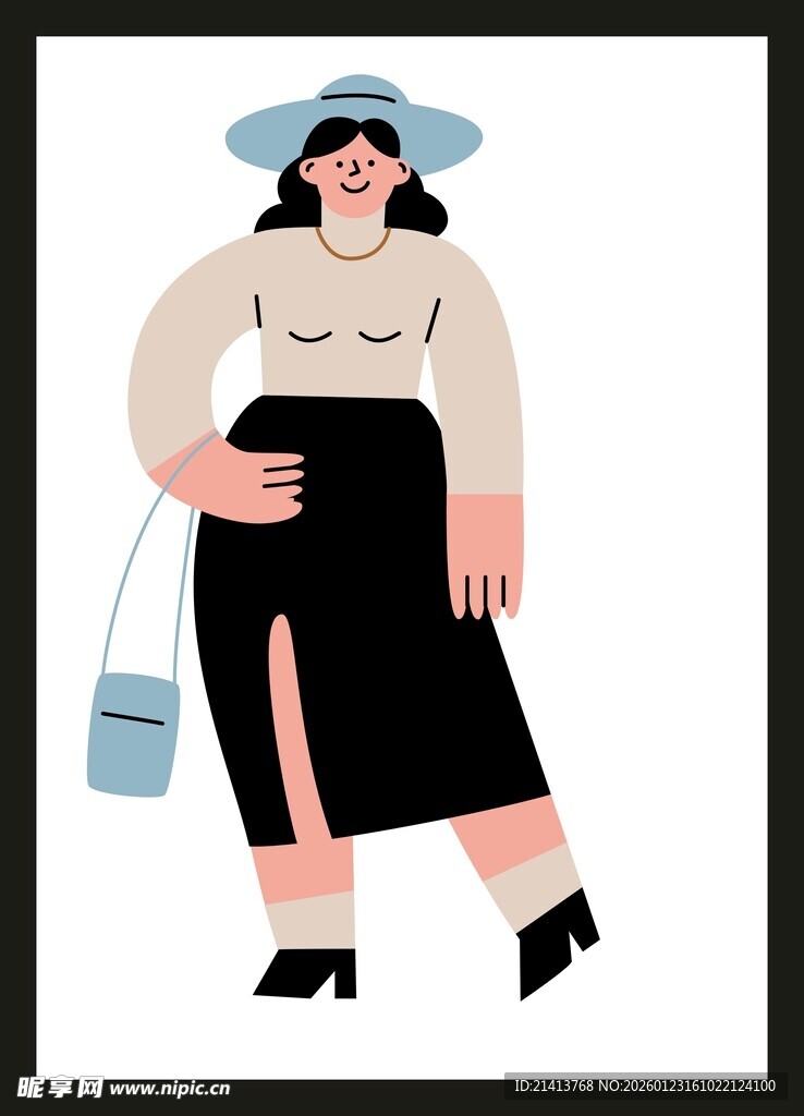 时尚女士优雅穿搭风采