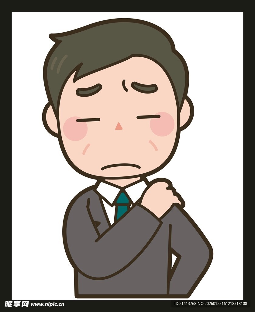 苦恼的商务男士