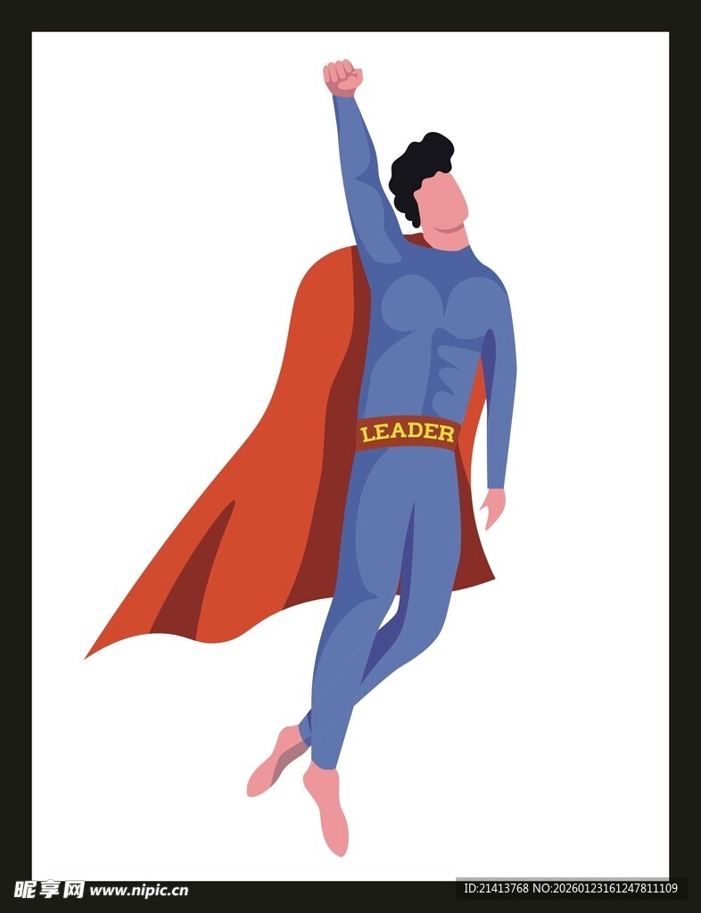 飞行的超人形象